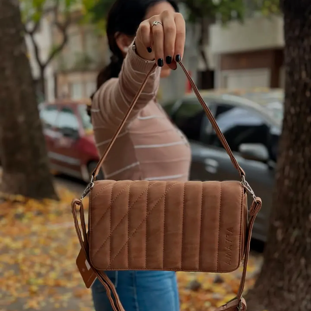 CARTERA DE CUERO MARRON
